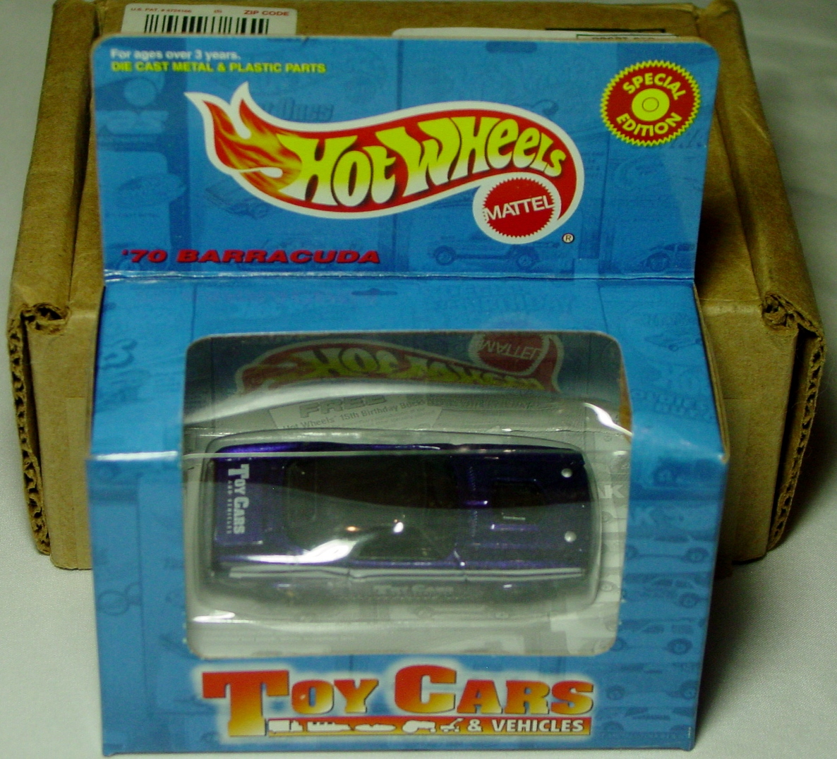 New Hot Wheels 17273 - TOY CARS 70 Barracuda purple