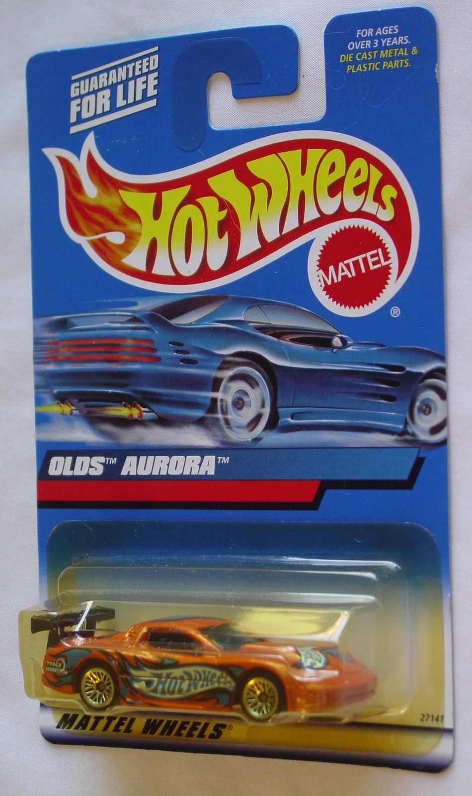 New Hot Wheels 27141 - 175 Oldsmobile Aurora metalflake Orange LWCH