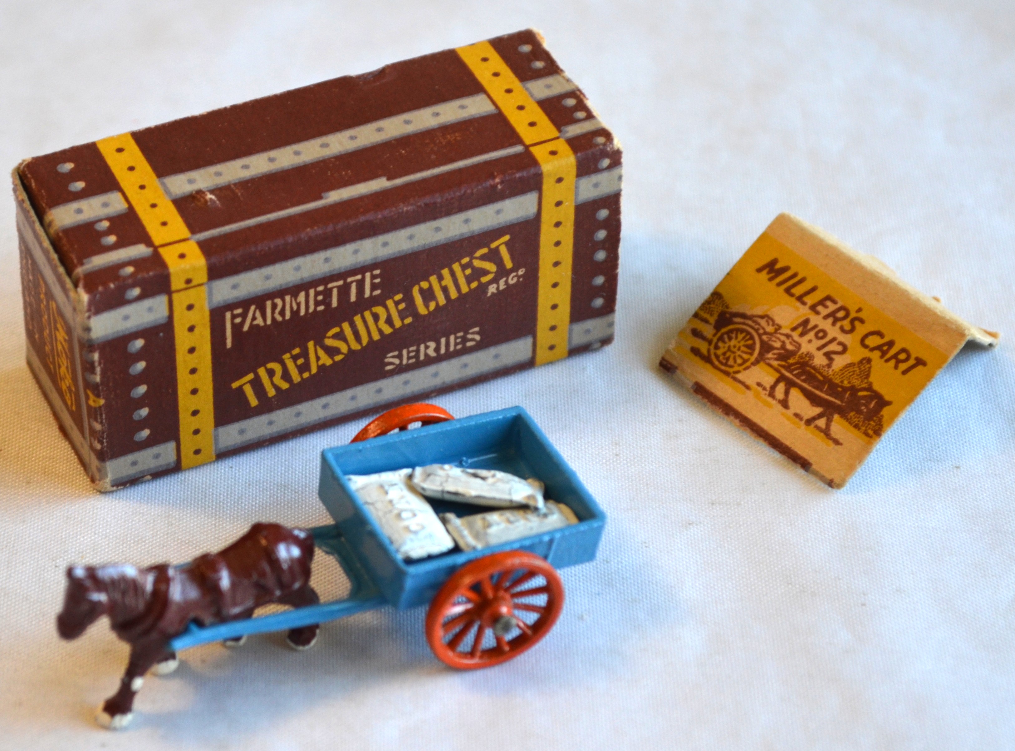 Matchbox MOKO 12 Millers Cart 3 chips C9 box 1 loose in flap