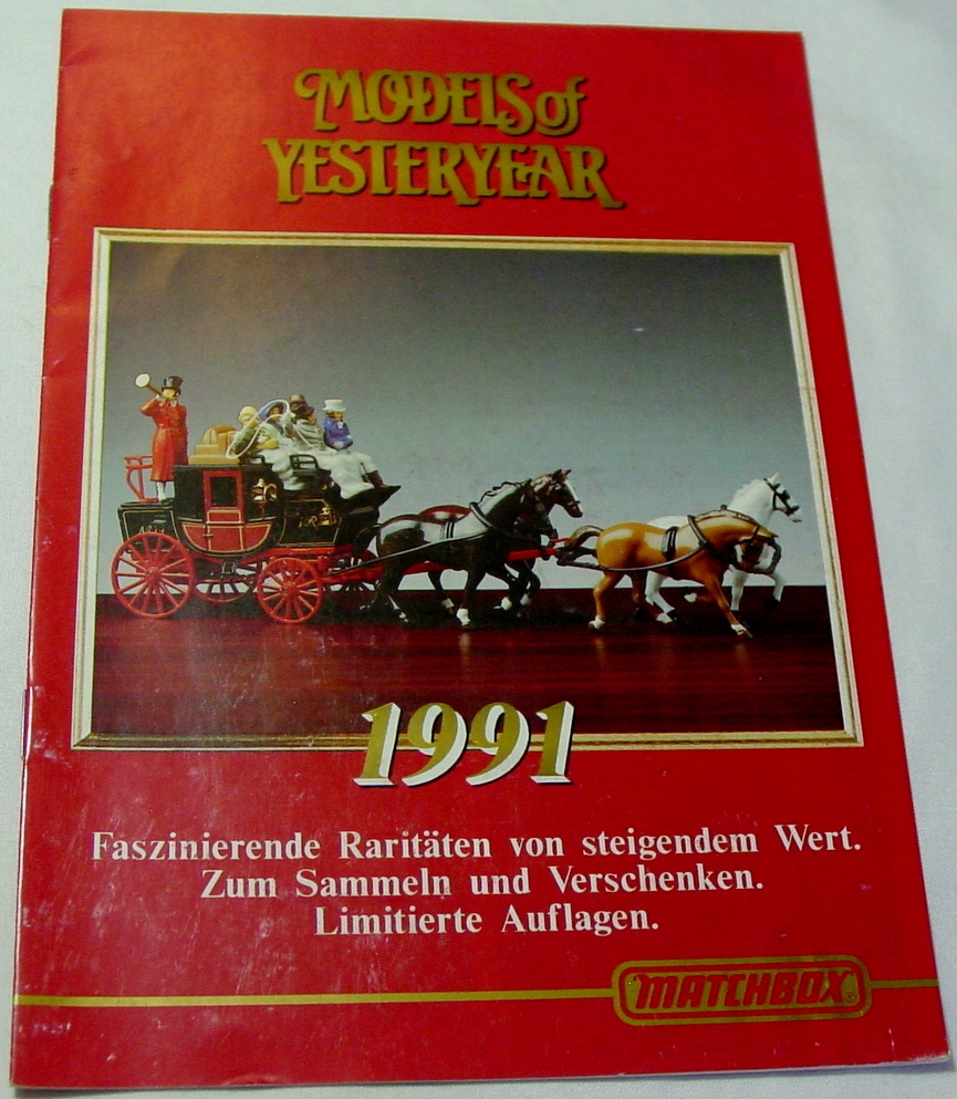 Catalog 91 - 1991 German Dealer Yesteryear