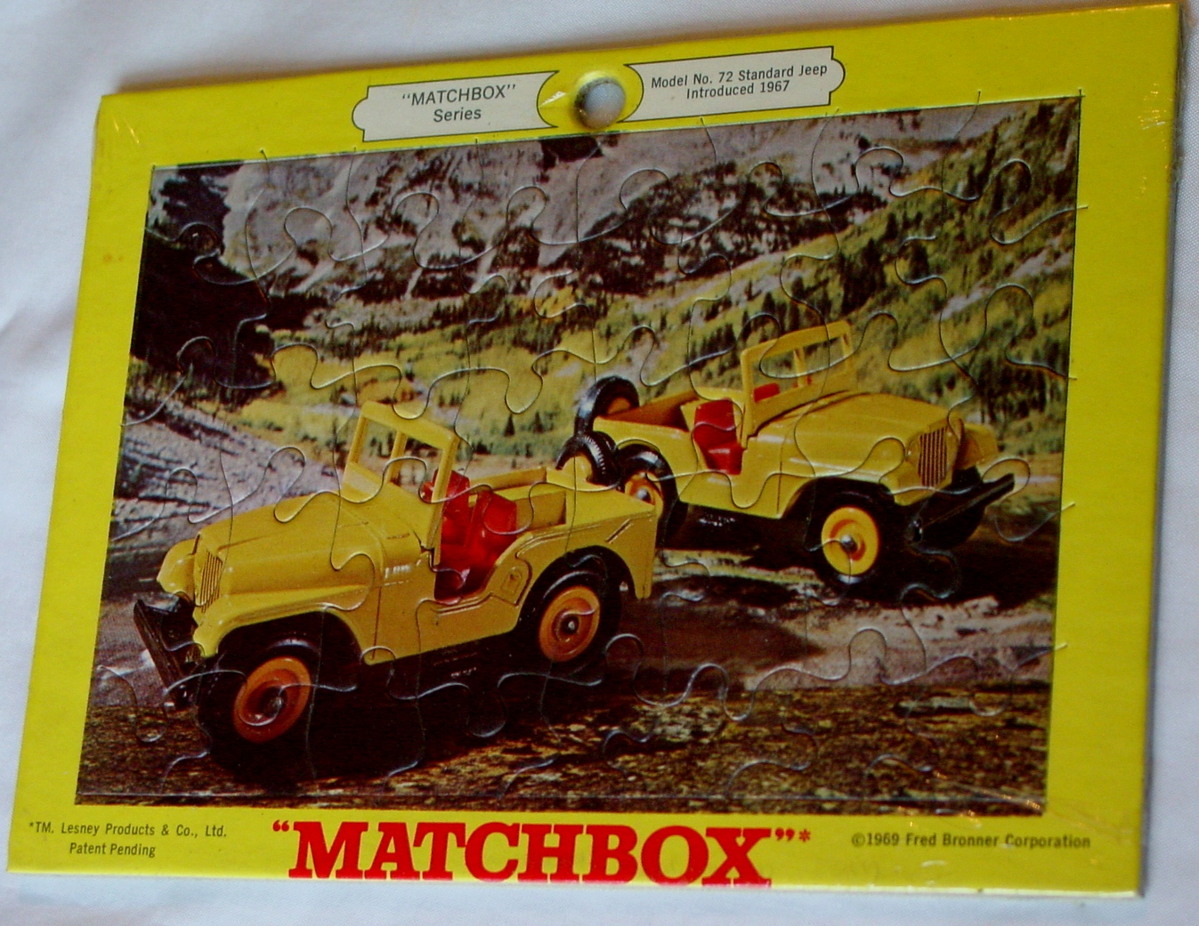 Matchbox PUZZLE #72 Jeep SHRINK WRAP