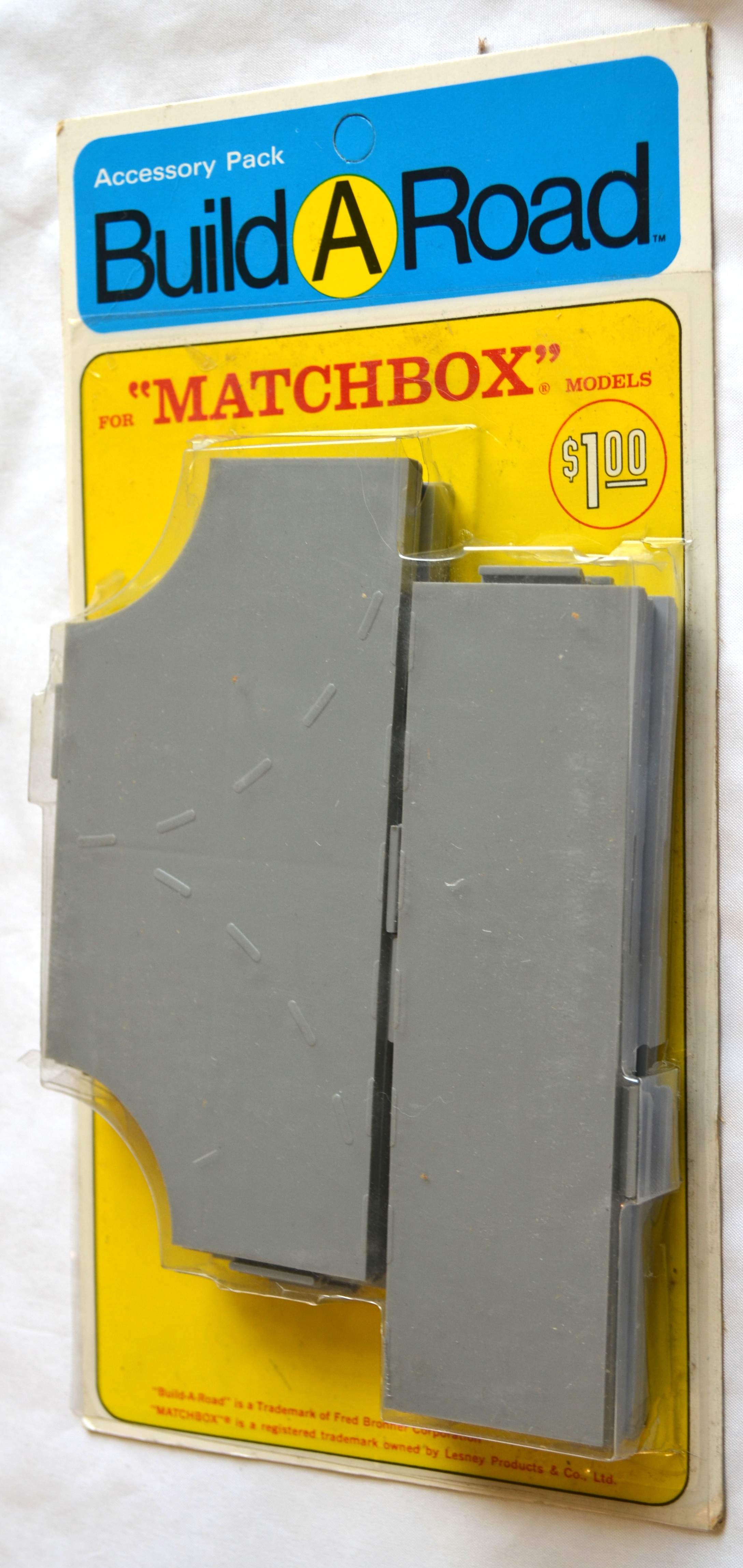 Matchbox BUILDAROAD BR 12 4-way intersection blister split
