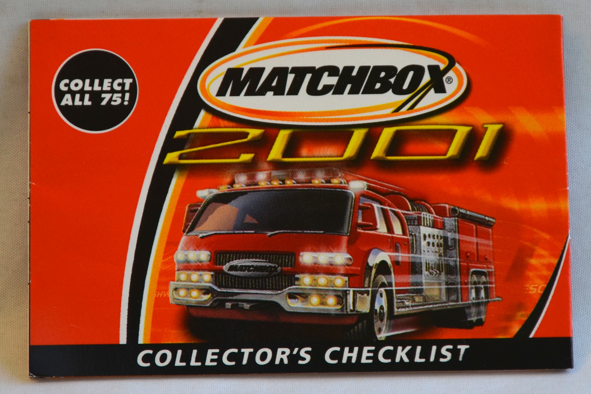 Catalog 2001 - 2001 Checklist