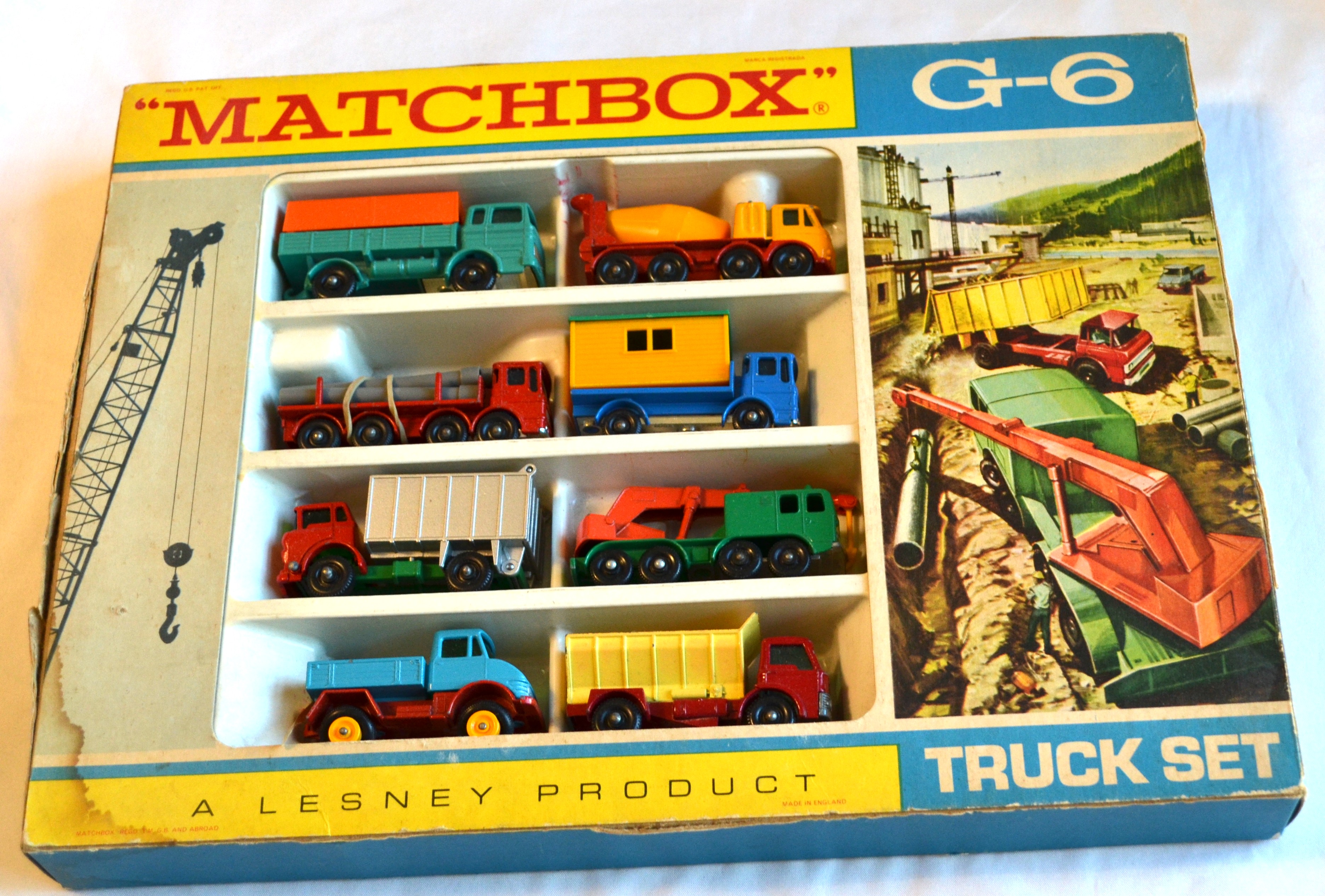 Matchbox 6 B 3 - Truck Set 1E10D21D26C30C49B60B70B no shrink wrap
