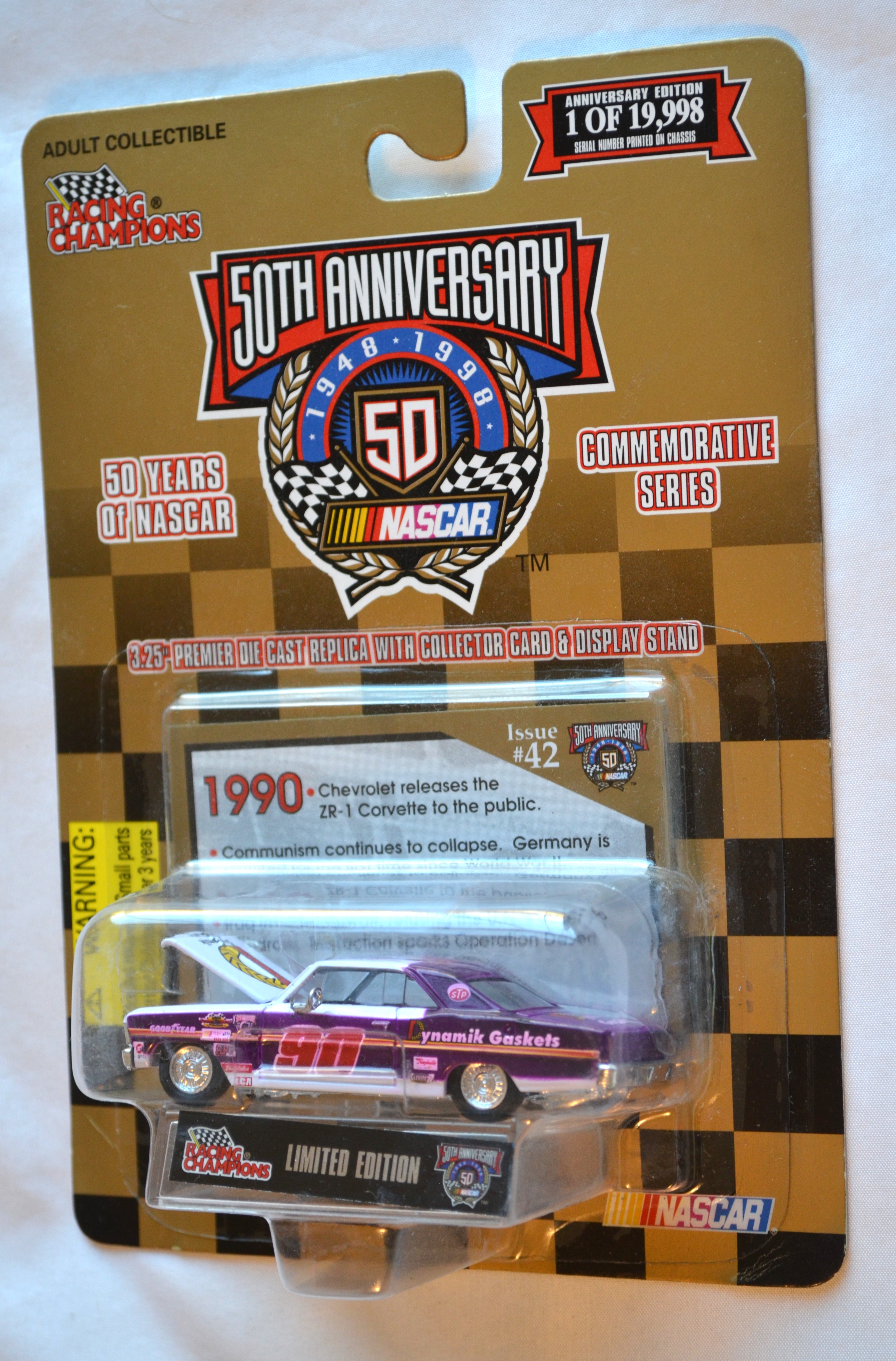 Racing Champions 42 - NASCAR50TH 1990 metallic Purple 1/19998