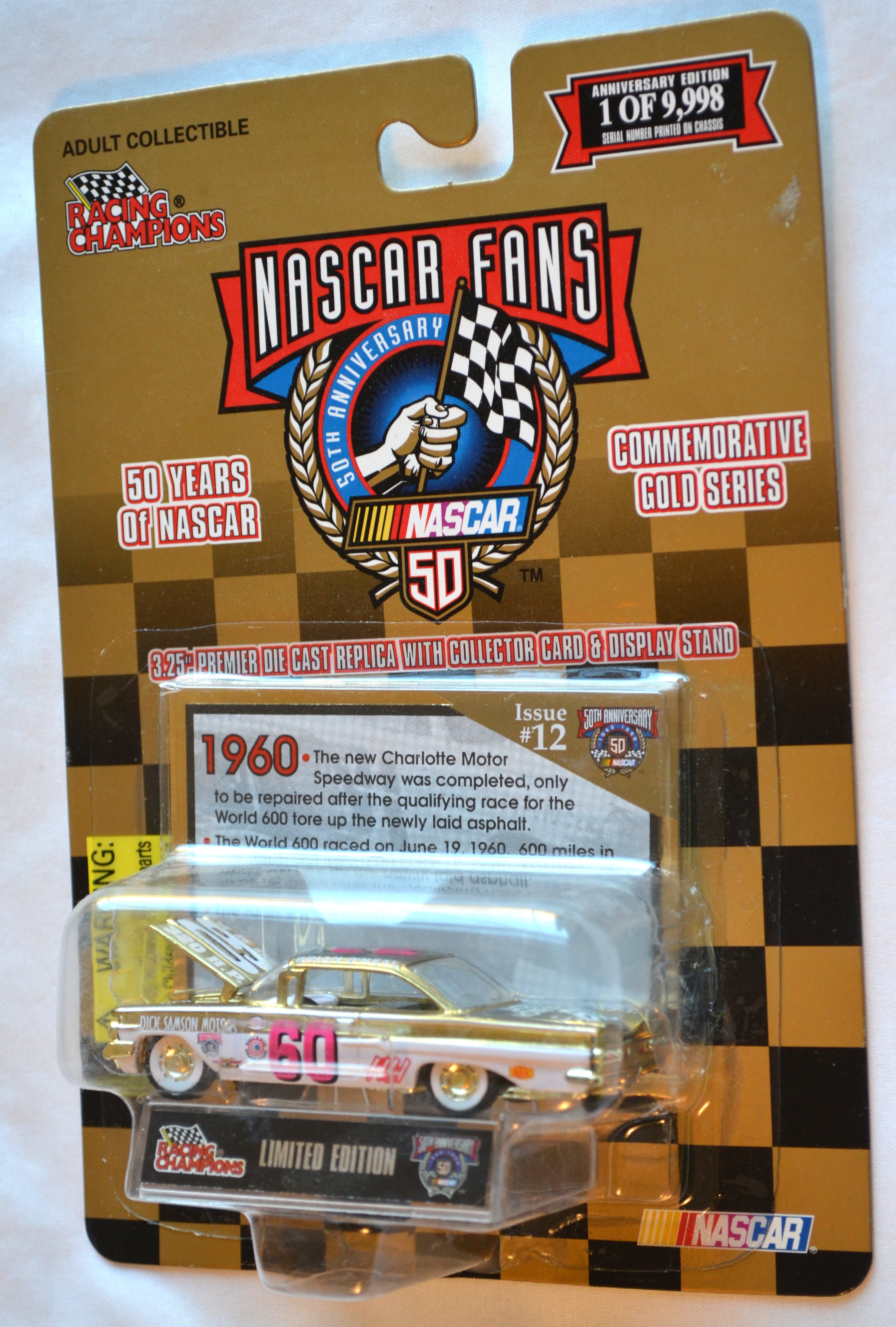 Racing Champions 12 - NASCAR50TH 60 Chevy Gold Brian Oneal 1/9998