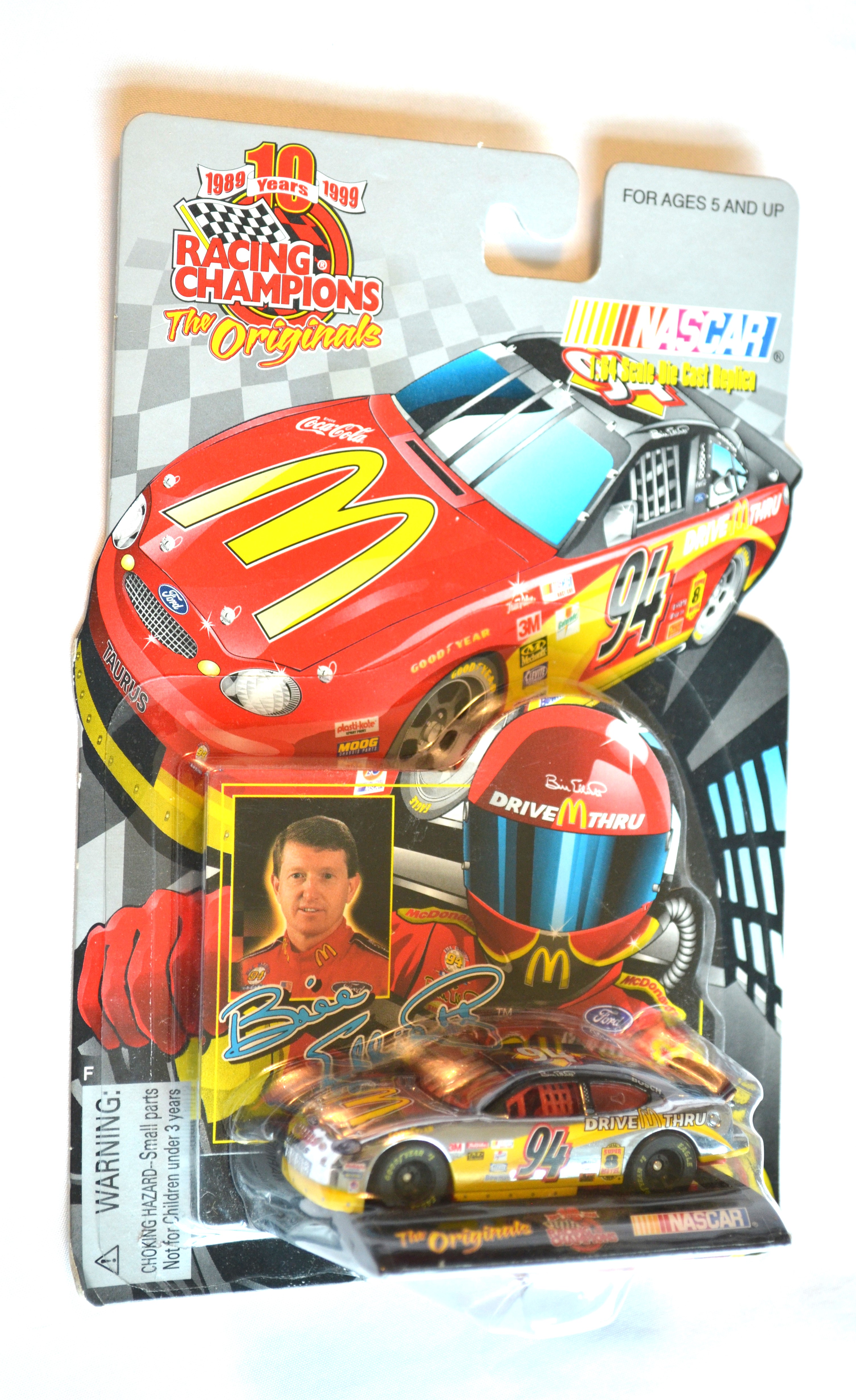 Racing Champions - CHASE CHROME C2 Bill Elliot 94 1/9999