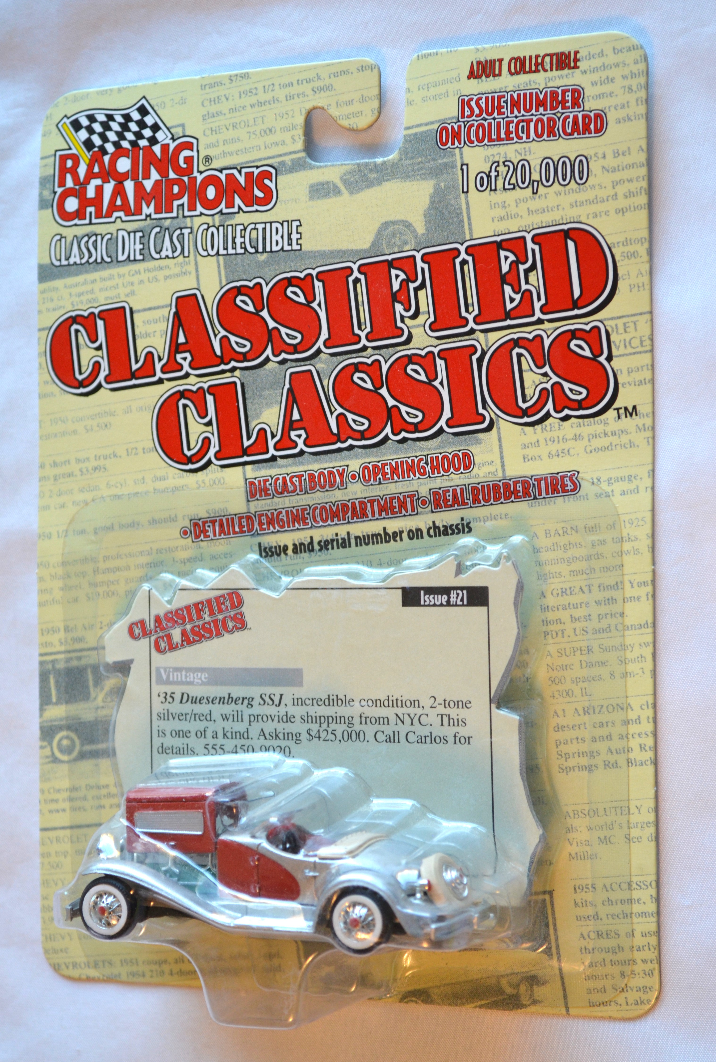 Racing Champions 21 - CLASSIFIEDCLASSICS 35 Deusenberg 55J 1/20000
