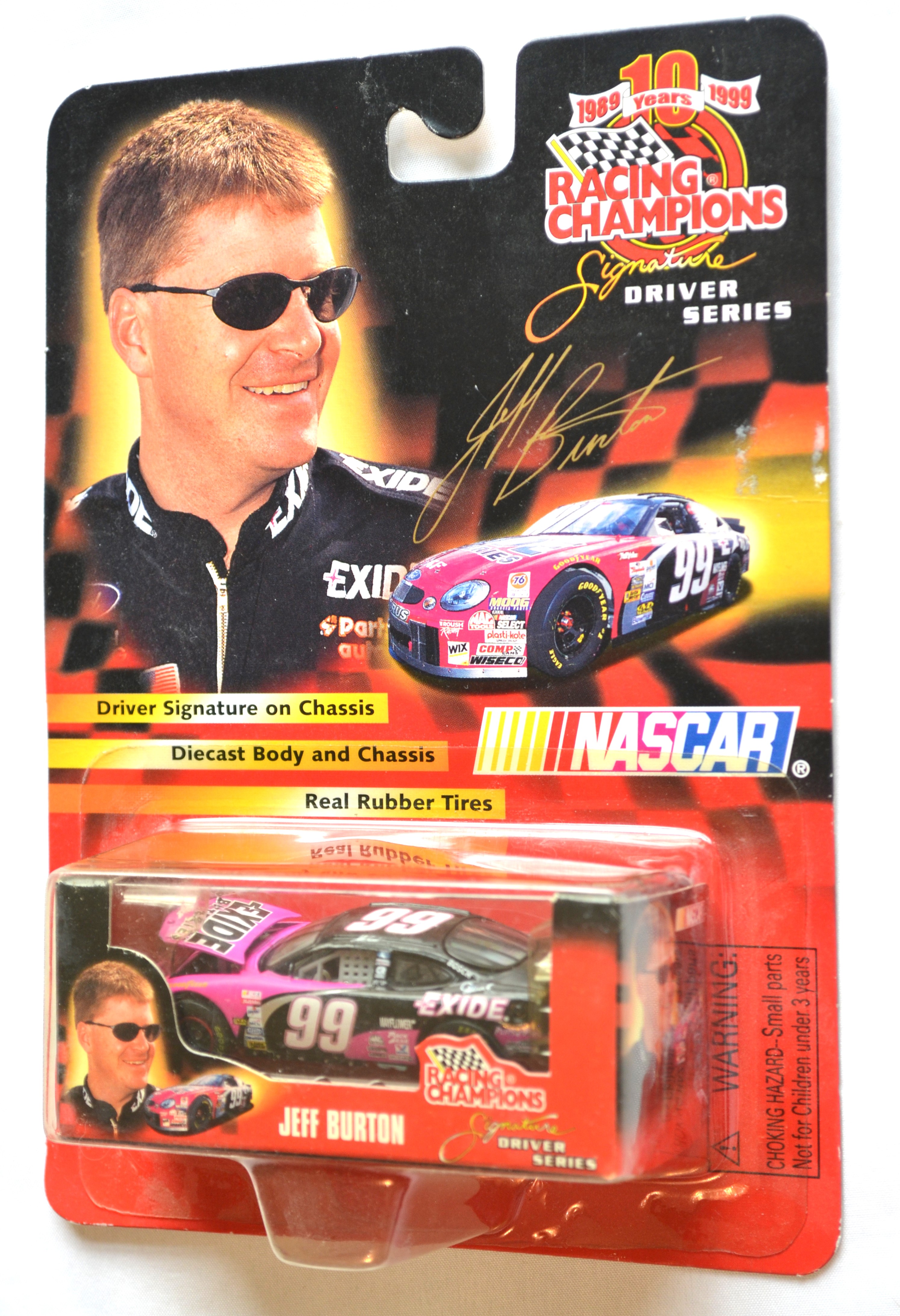 Racing Champions - NASCAR50THBOX Driver Burton 99 Exide Black/Purple