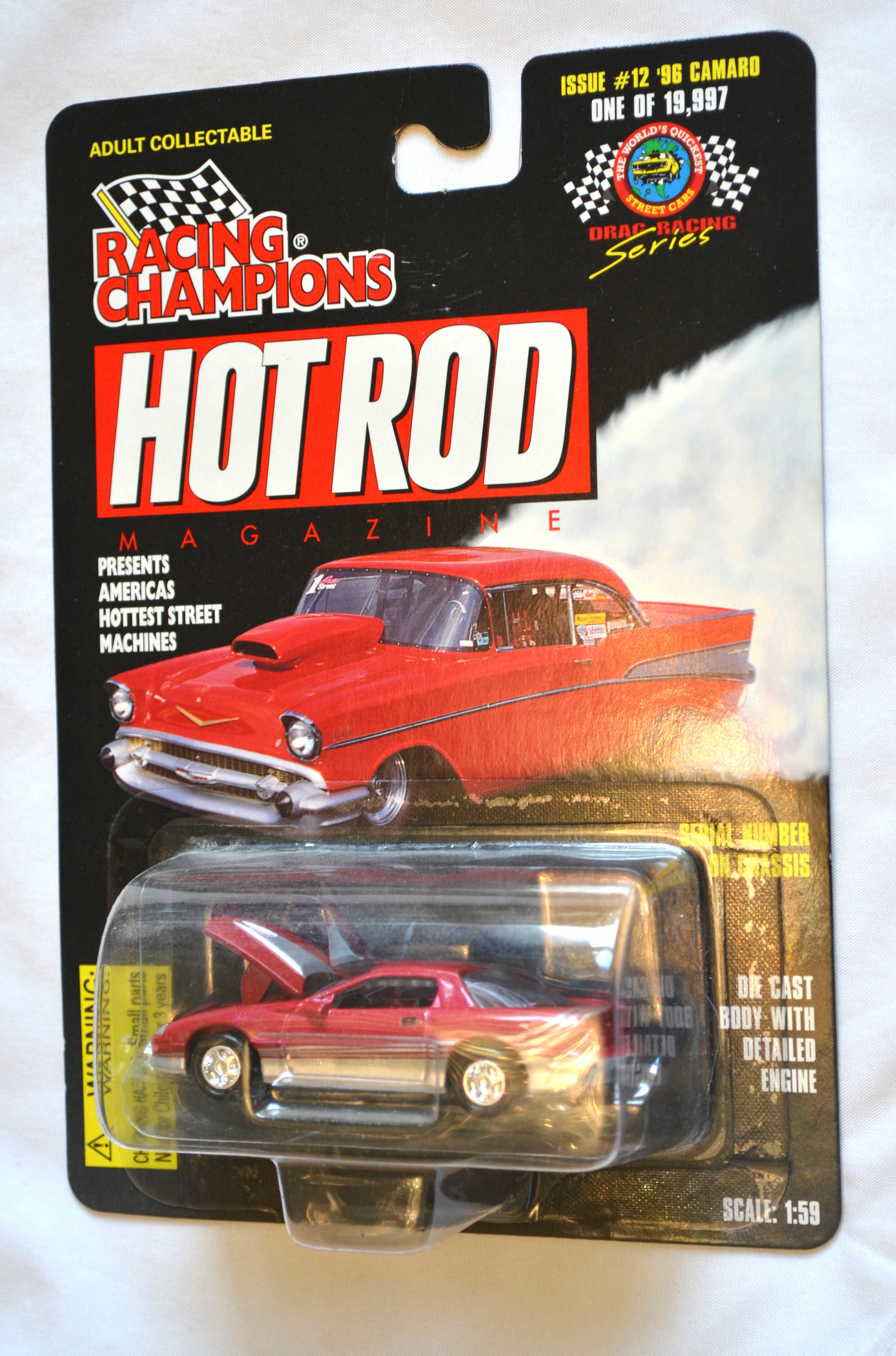 Racing Champions 12 - HOTROD 96 Camaro dark Pink 1/19997