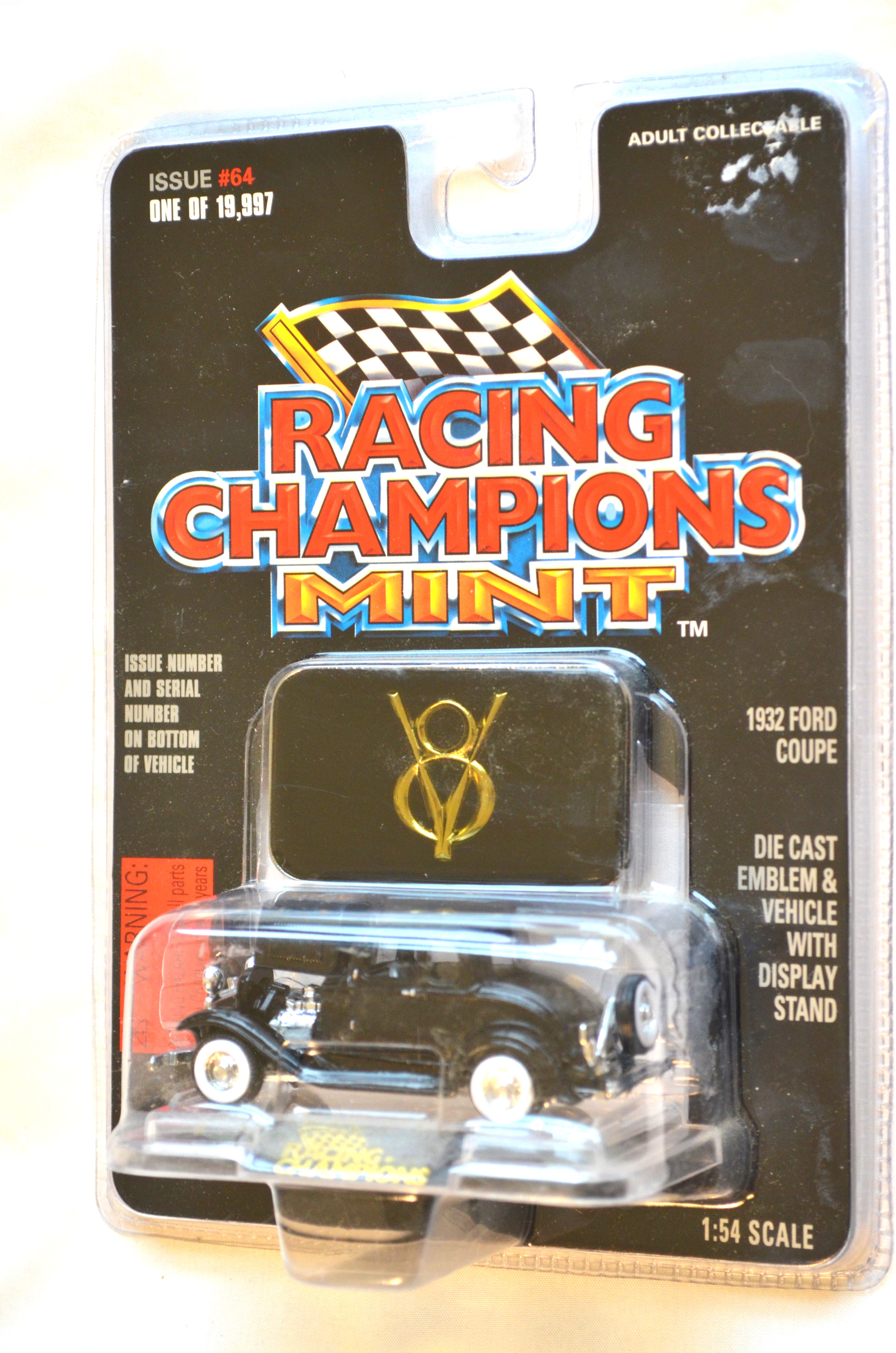 Racing Champions 64 - MINT 1932 Ford Coupe Black 1/19997