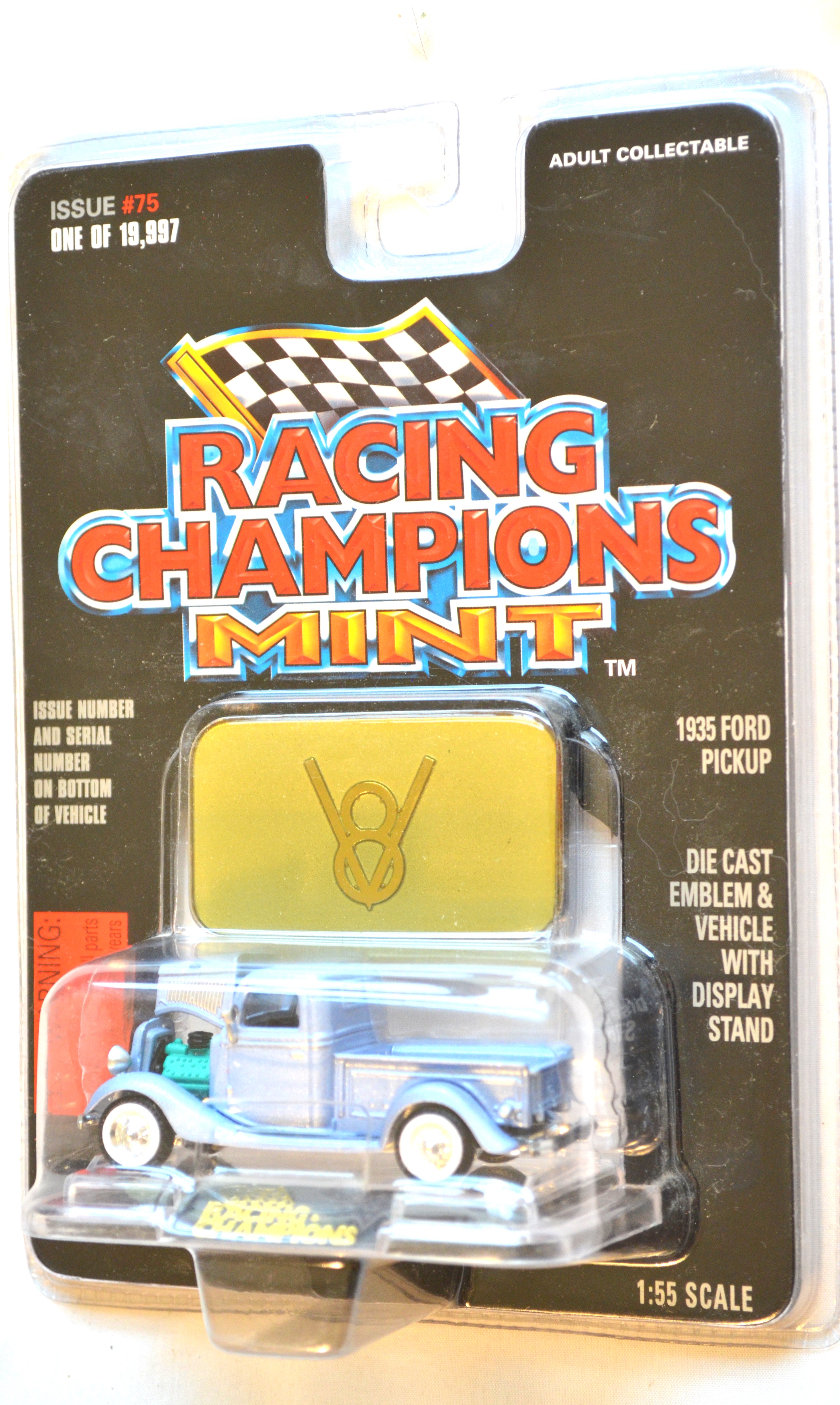 Racing Champions 75 - MINT 1935 Ford Pickup pale blue-Grey 1/19997