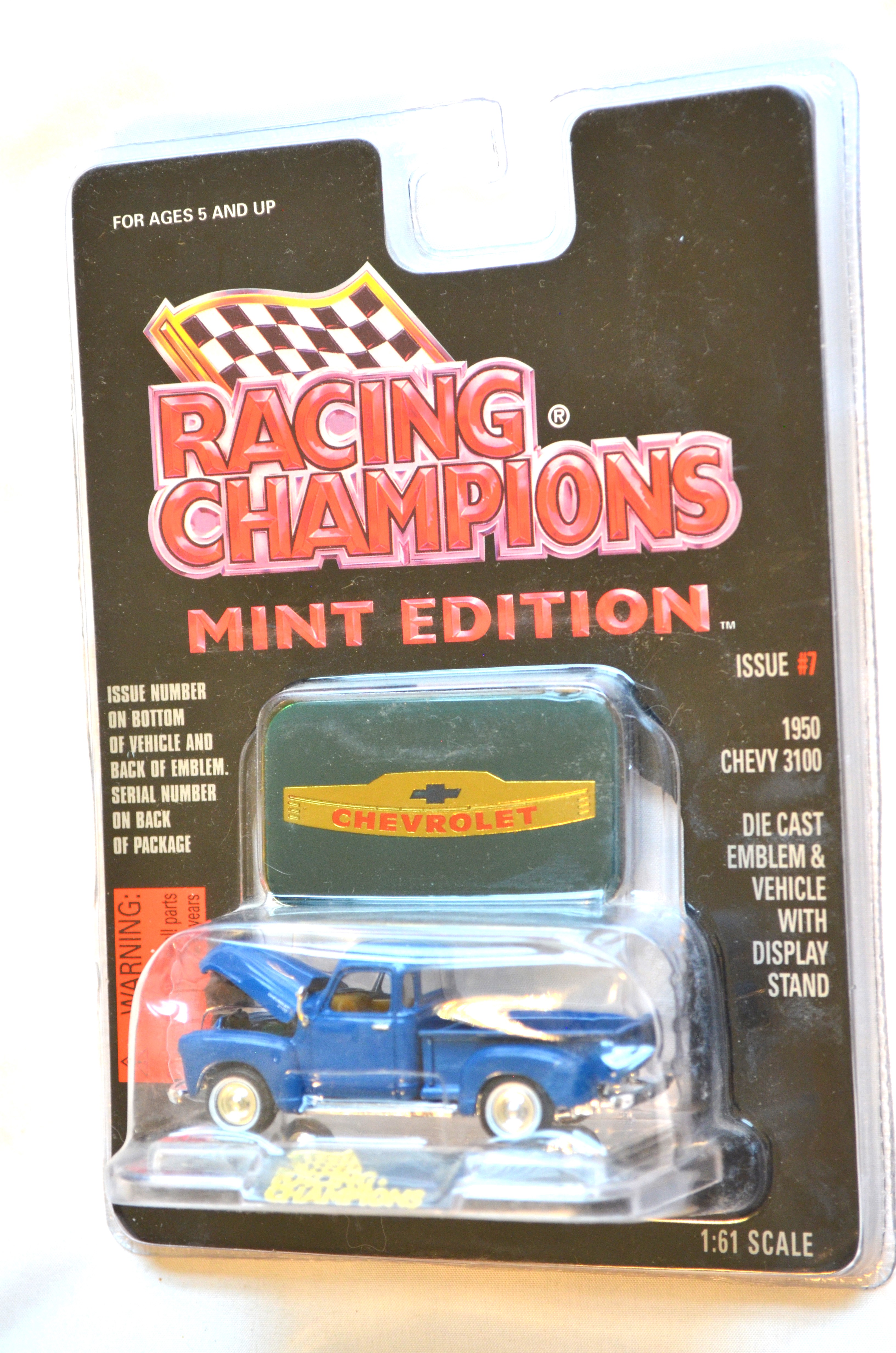 Racing Champions 7 - MINT 1950 Chevy 3100 Blue C8.5 card