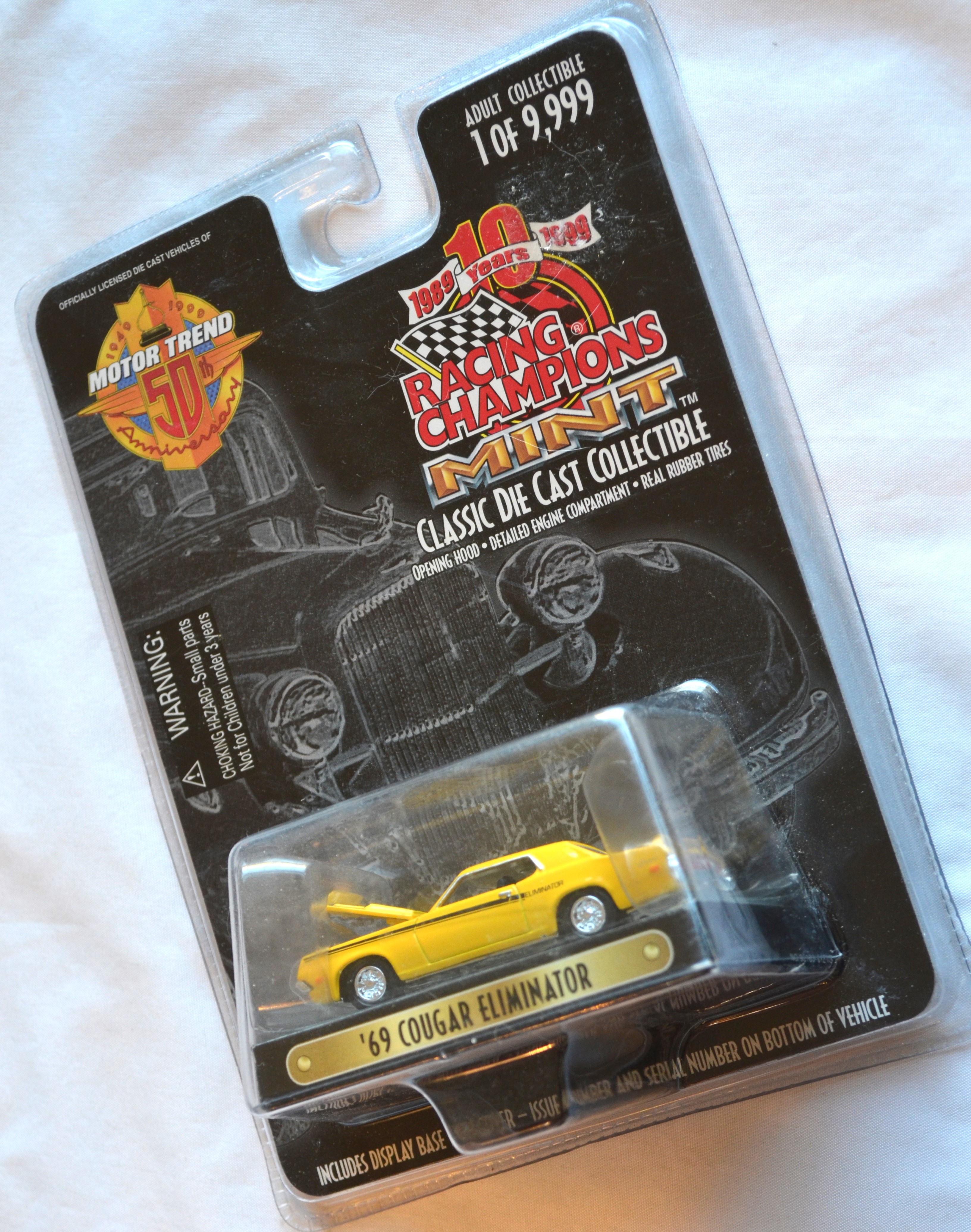 Racing Champions - MINT 69 Cougar Eliminator Motor Trend 50th 1/9999