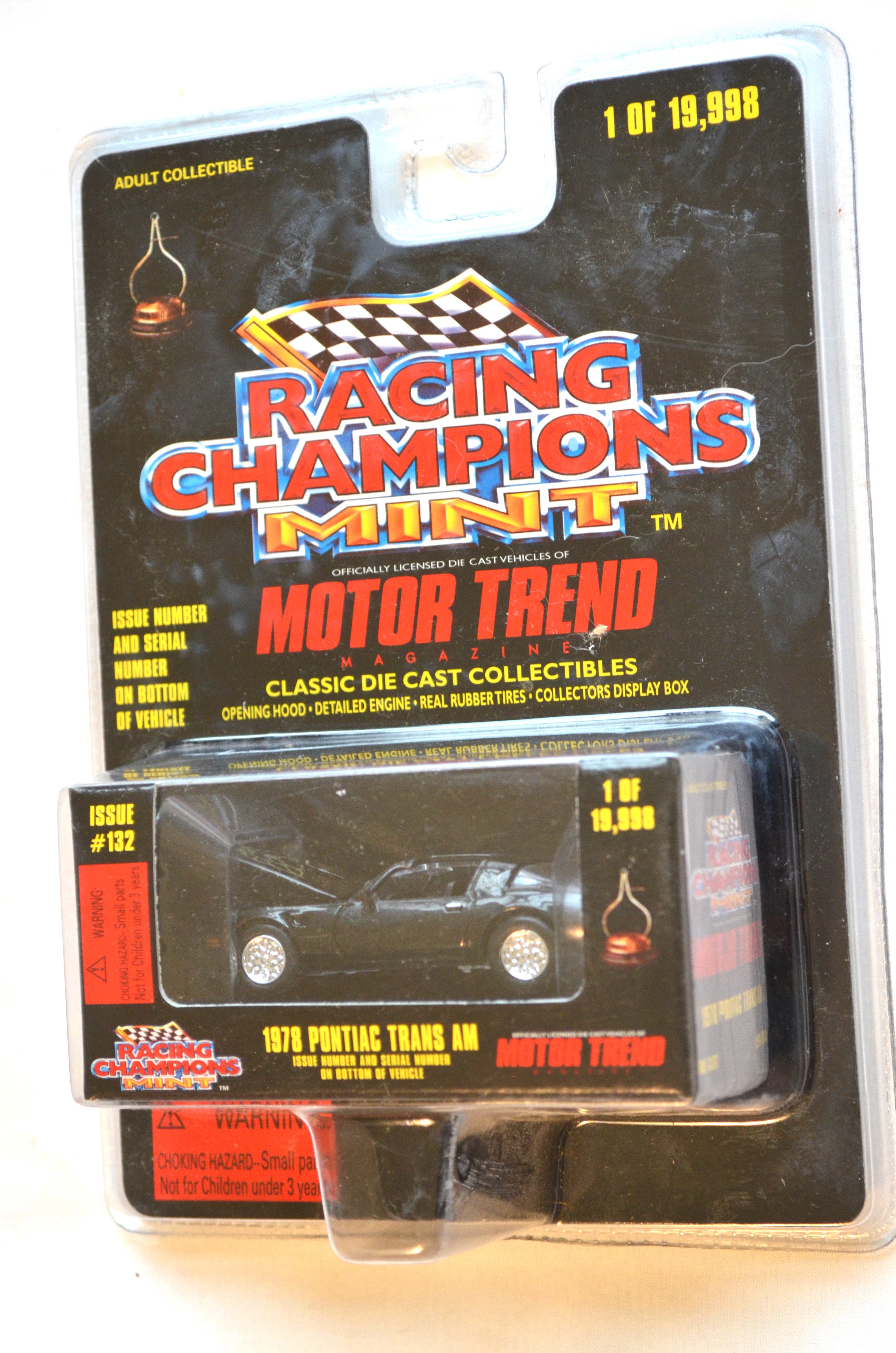 Racing Champions 132 - MOTOR TREND 1978 Pontiac Trans Am Black 1/19998