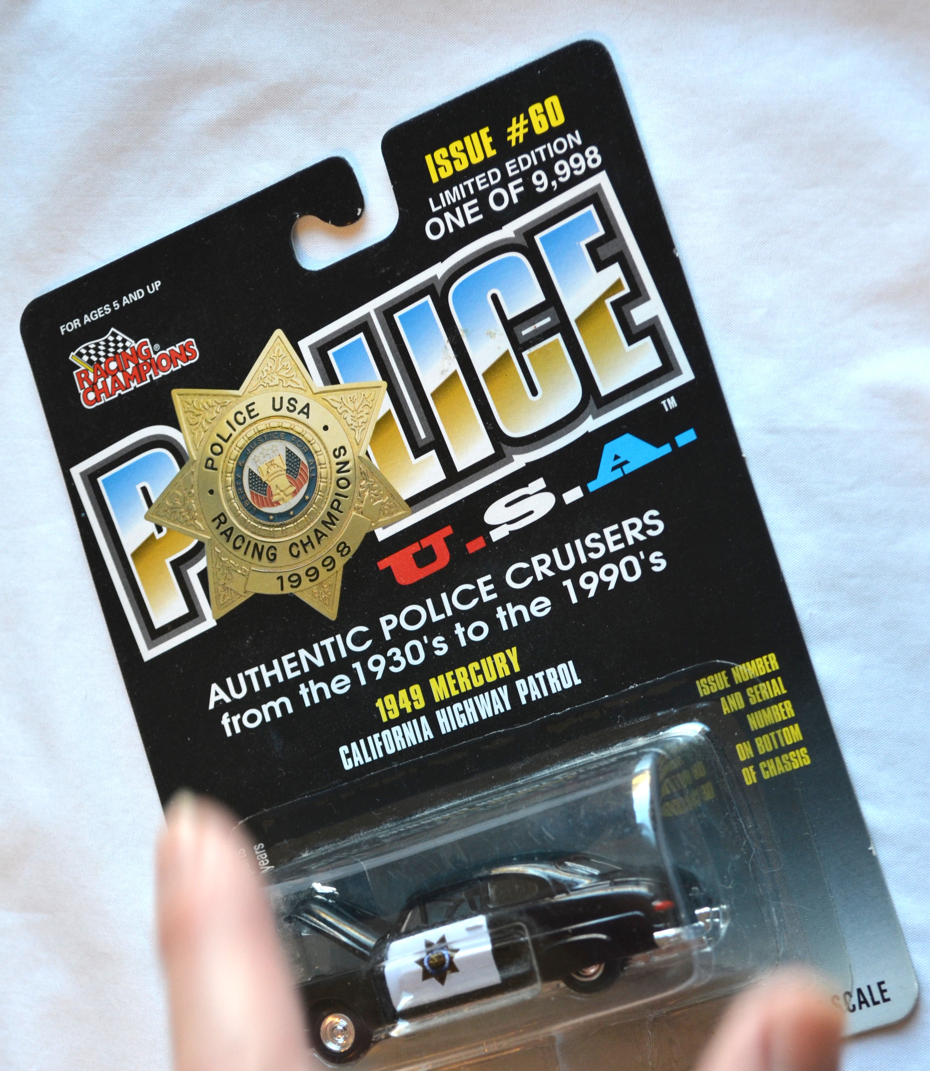 Racing Champions - POLICE 60 49 Merc CHiPS Black 1/9998