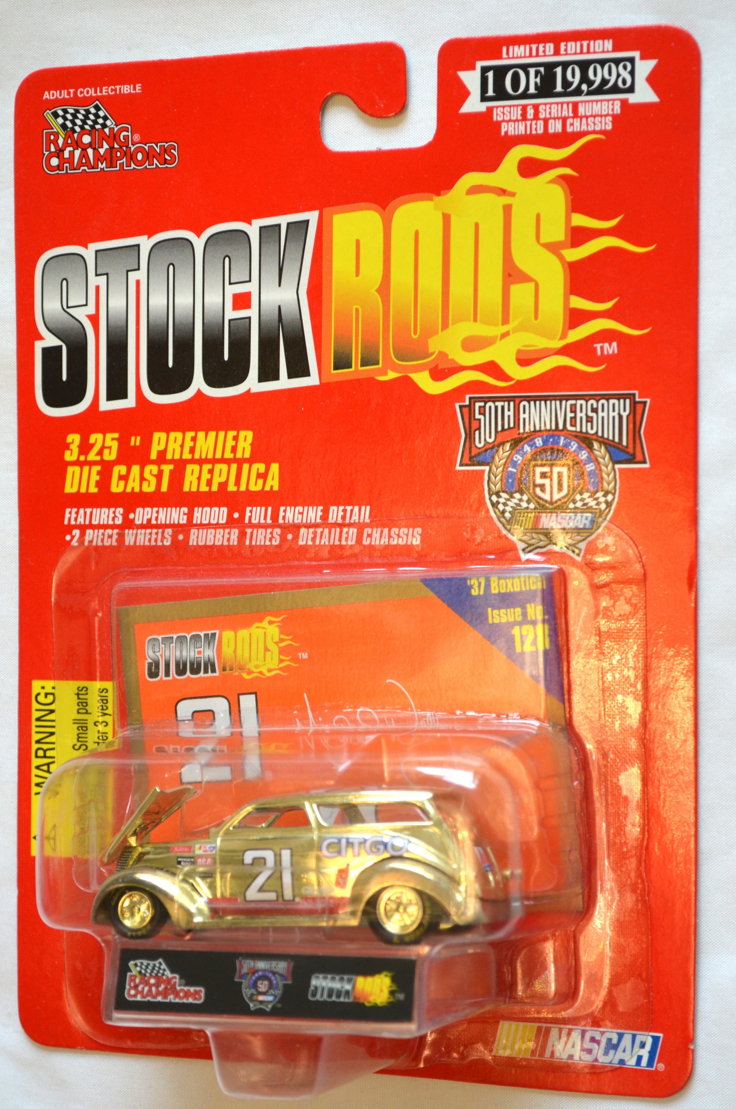 Racing Champions 128 - STOCKRODS 37 Boxotica 21 Citgo Gold 1/19998