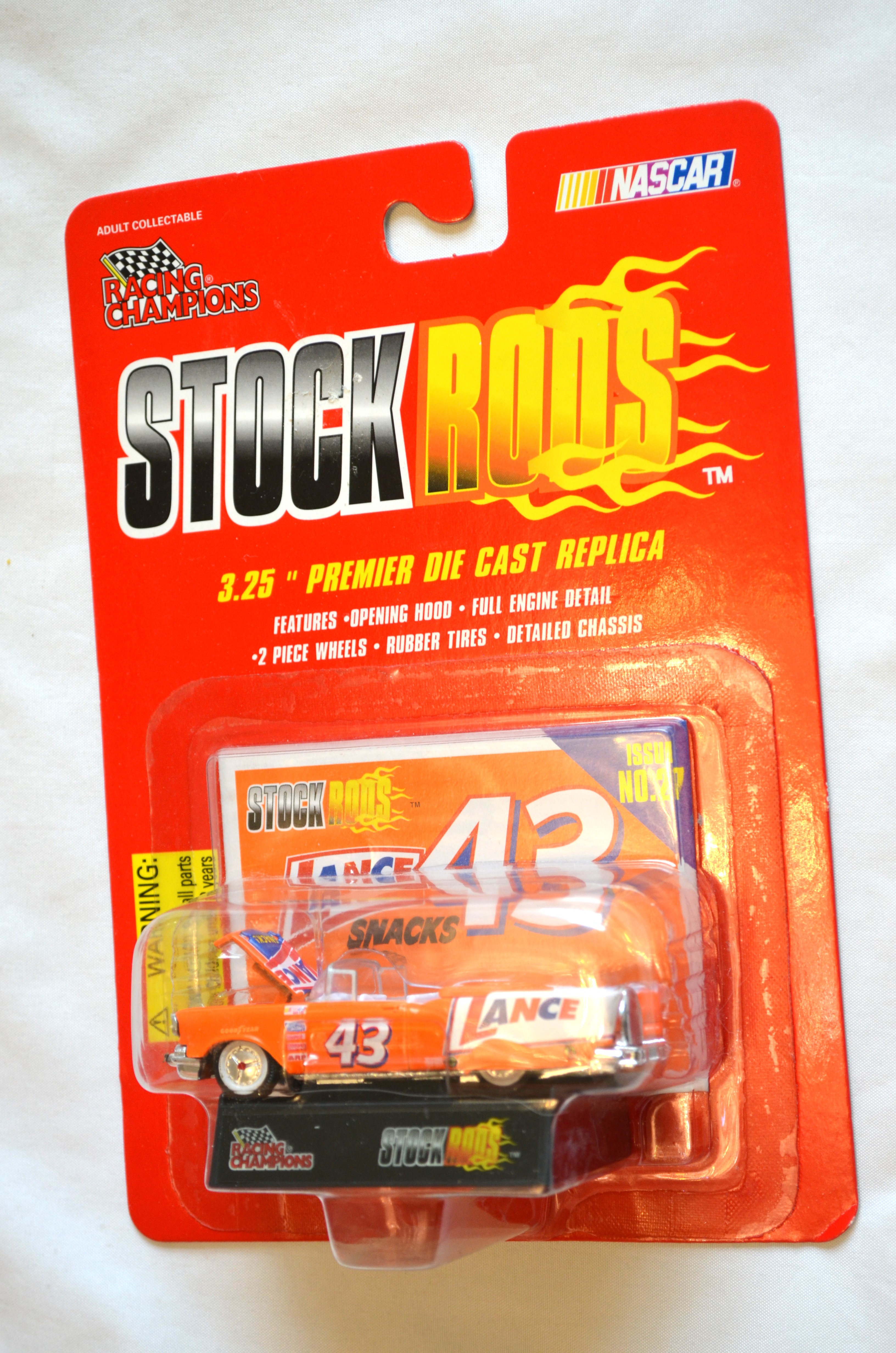 Racing Champions 27 - STOCKRODS 50s convertible 43 Lance Orange